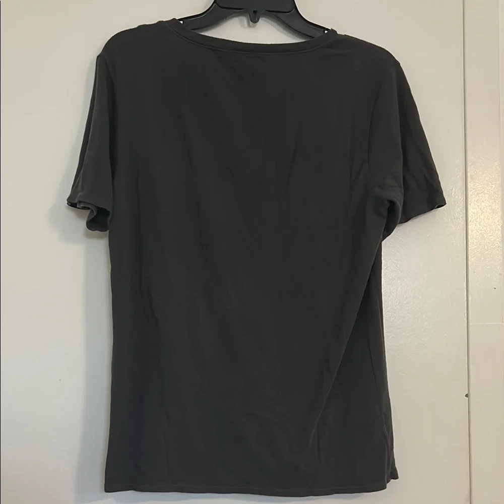 R13 Black V-neck Relaxed Short Sleeve T-Shirt - Picture 9 of 12